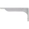 Ekena Millwork Embrey Steel Bracket, Hammered White 2"W x 10"D x 4 3/4"H BKTM02X10X04EBHWH - alternate 3